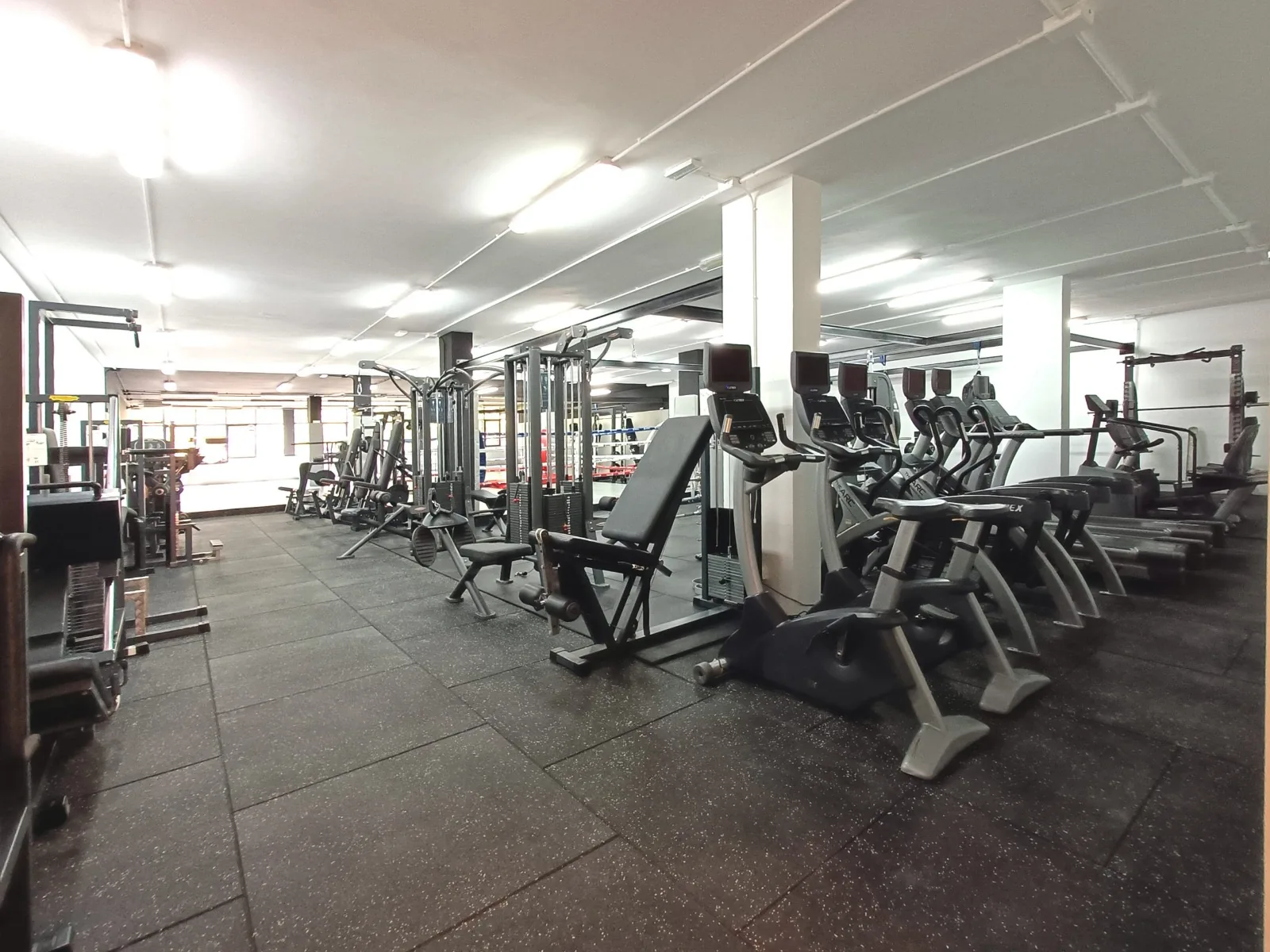Sala de máquinas guiadas y zona de cardio